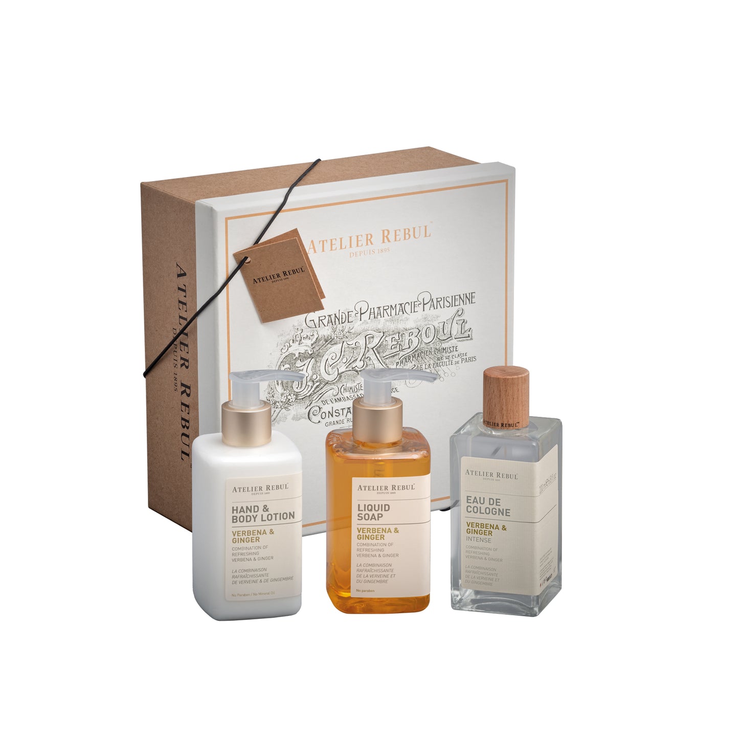 VERBENA & GINGER  80D COLOGNE GIFT SET