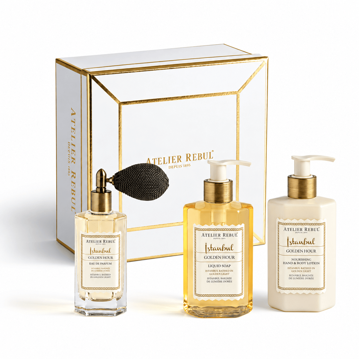 - Golden Hour Small Perfume Gift Set - Atelier Rebul UK