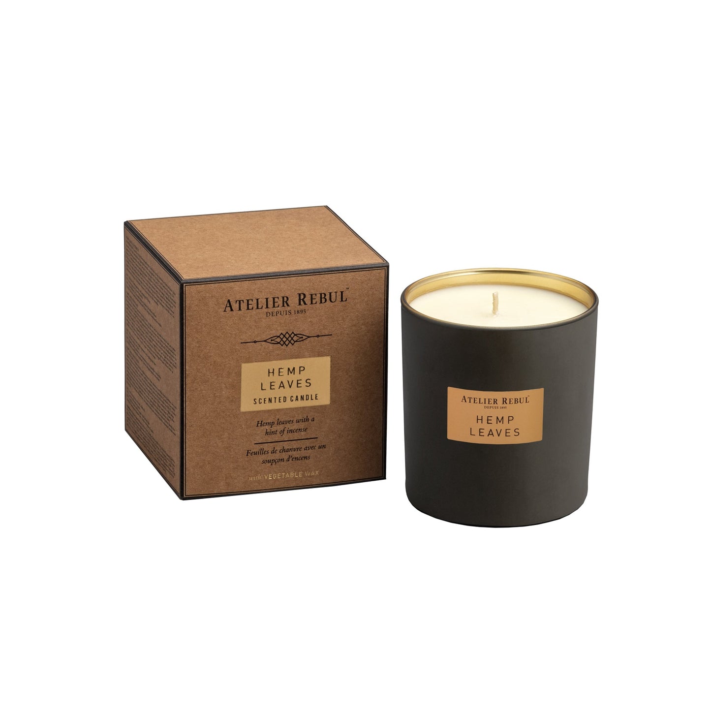 All - HEMP LEAVES SCENTED CANDLE 210 G EU - Atelier Rebul UK